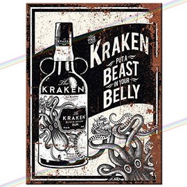 K Spiced Rum Metal Bar Sign Logo Father's Day Man Cave Tin Retro Vintage Hanging Wall Plaque Funny Kitchen Shed Garage. Made UK Small (15cm x 10cm) #MS171-S