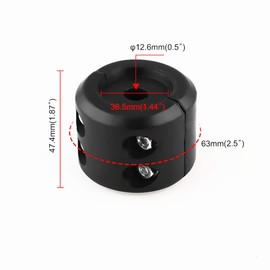 Winch Stopper ATV-SCHS Cable Hook Rubber Stopper Winch Line Saver with Allen Wrench for ATV UTV Winches(Black)