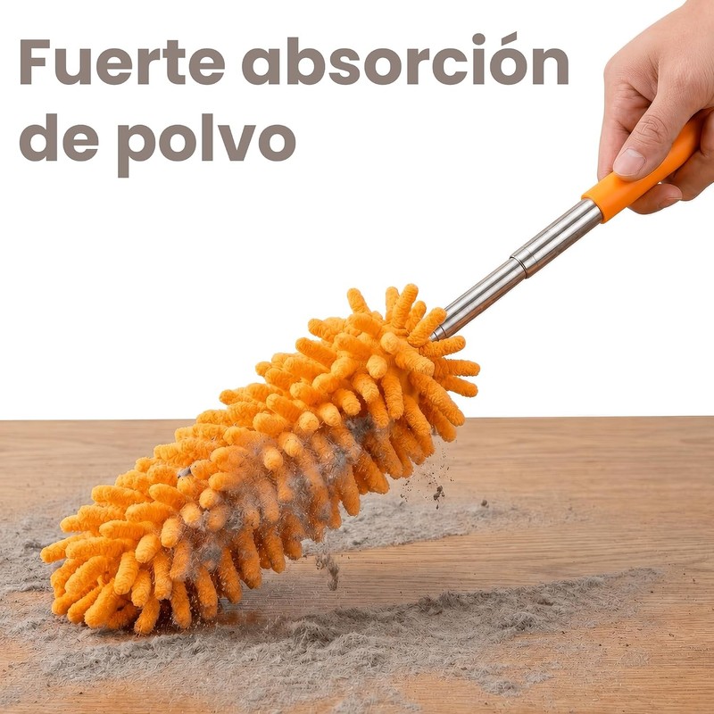 Timotech Set 2 Piezas Plumero de Microfibra con Mango Extensible,