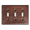 Monarch Abode 17009 Triple Switch Hand Hammered Toggle Decorative Wall