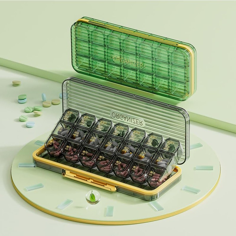 ROWNYEON Weekly Pill Box Organiser Pill Boxes 7 Day 3