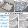 39Inch Shower Threshold Water Dam, Self Adhesive Waterproof Barrier (Clear)