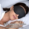 Ainkou 2pcs Black 3D Sleep Eye Masks, No Eye Pressure
