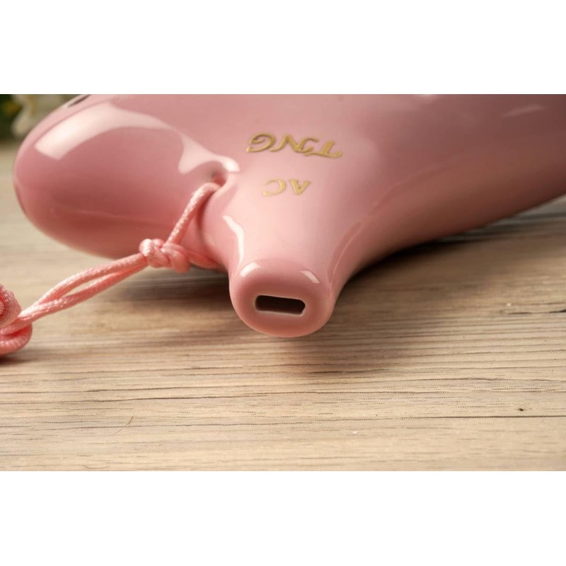 TNG Alto C-Tube Ocarina 12 Hole, Pink, With Case, Strap,