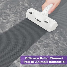 Wouble Quitapelos y Rodillos para Mascotas, Reutilizable Rodillo de Cepillo de Limpieza para Gatos y Perros, Recogedor de Pelo para Mascotas para Sofá