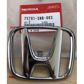 Honda GENUINE JDM REAR SILVER H EMBLEM 06-11 HONDA CIVIC FD2 FD1 TRUNK 75701-SNB-003