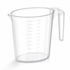 PARENCE Caraffa Graduata 1L Ergonomica – Dosatore Trasparente con Beccuccio