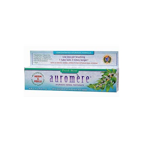 Auromere Ayurvedic Herbal Fresh Mint Toothpaste 117g