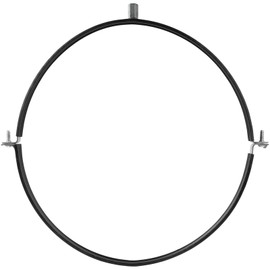 12" Inch Galvanized Pipe Hanger with Rubber - Conduit Mounting Clamp - Tube Brackets - Pipe Clamps - Tube Wall Mounting Bracket Clamp - Rigid Conduit Holder - PVC and Metal Pipe Attachment Hanger