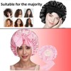 Leitungg Newest Satin Silk Bonnet,Comfortable Sleep Caps for Frizz Control