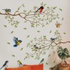 Runtoo Bird Wall Decals Peel and Stick Tree Branch Wall
