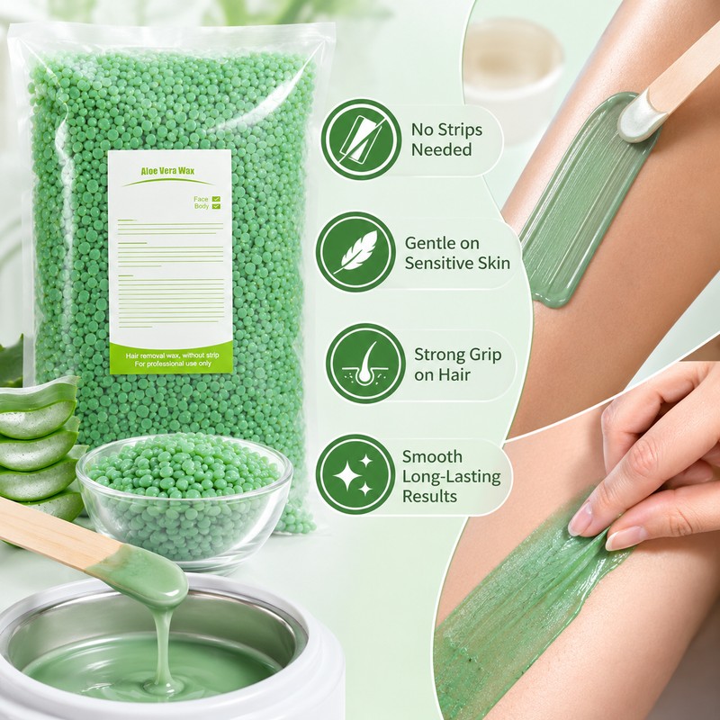 Hard Wax Beads for Hair Removal – Strawberry Formula Wax