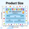 Doodlream 30 Colorful Star Certificate of Achievement Completion Award Recognition