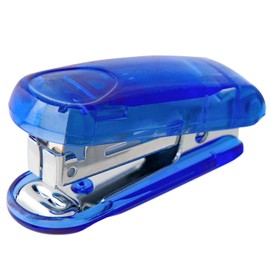 Lion CS-10CS Mini Stapler, No. 10, 15 Strips, Blue