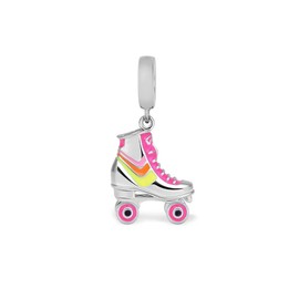 Roller Skate Charm 925 Sterling Silver Christmas Birthday Mother Gift Beaded Jewelry Fit For Bracelets