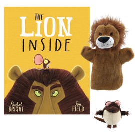 The Lion Inside Book & Puppet Set, Featuring Rachel Bright’s Beloved Story, Includes Lion Hand Puppet & Mouse Finger Puppet by The Puppet Company, Perfect for Storytelling & Interactive Play