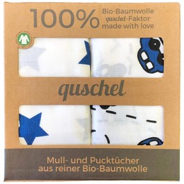 Swaddle Blankets 120 x 120 cm 100% Organic Cotton Easy Care Cuddly Soft and GOTS Certified