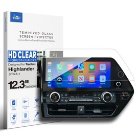 INNOSURE Tempered Glass Screen Protector for 2023/2024/2025 Toyota Highlander Limited/Platinum 12.3" Touchscreen (HD Clear)