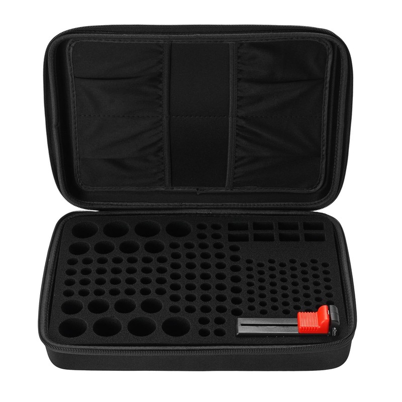 VEVOR Battery Organizer Storage Box, Battery Case Bag with Tester