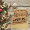 GIANTRUMP 48 Pcs Blank Gift Certificates Kraft Certificate Cards with