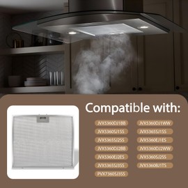 2 PCS WB02X27203 Range Hood Grease Filter Compatible with GE Range Hood JVX5360DJ1BB JVX5360DJ1WW JVX5360SJ1SS JVX5365SJ1SS JVX5365SJ2SS