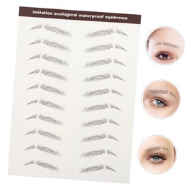 MERRYHAPY 6pcs -like Eyebrow Stickers Brow Stencil False Eyebrows Makeup Lasting Brow Sticker