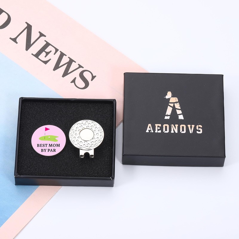 Golf Mom Gift,Pink Ball Markers for Mom Stepmom,Golf Accessories for
