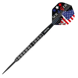 WINMAU Leonard Gates The Soulger 24 Gram Professional Tungsten Darts Set with Flights and Stems (Shafts)
