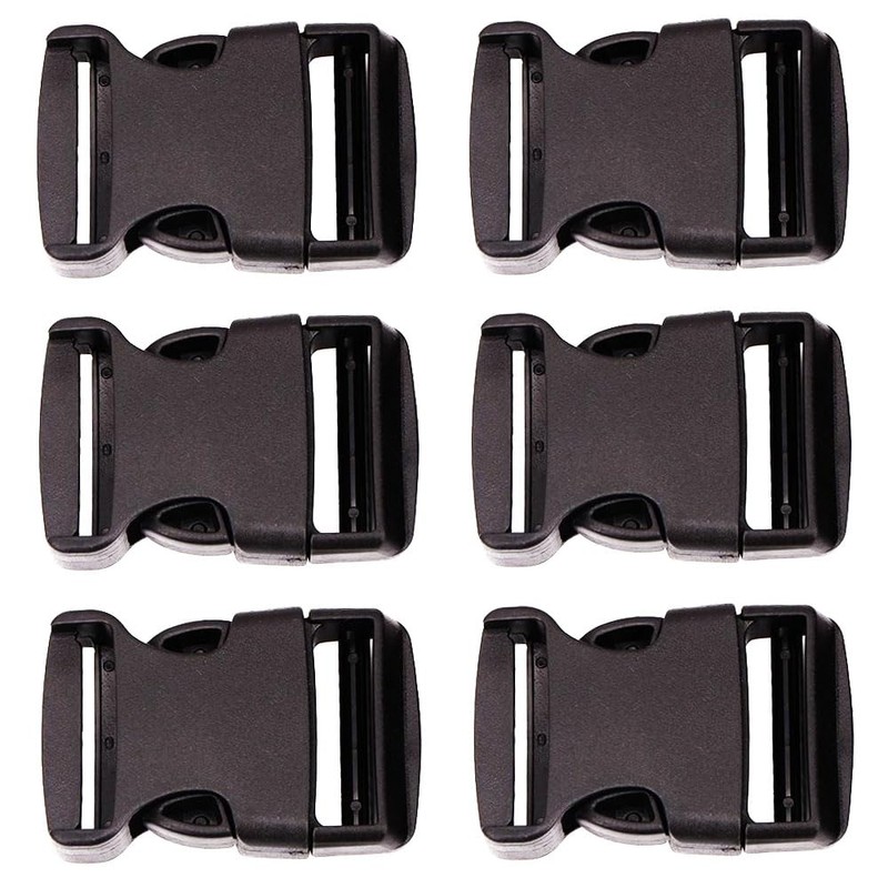 Eyech 20 Pack 1" Quick Side Release Buckles, Adjustable Plastic