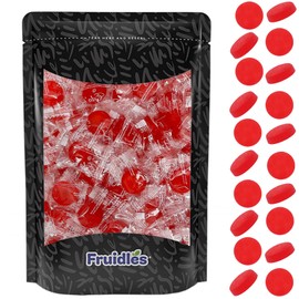 Fruidles Sugar-Free Premium Hard Candy Suckers, Mini Fruit Button Candies, Kosher Certified Parve, Uses Sorbitol, Low-Sodium, Individually Wrapped (8oz (Half-Pound) 75 Pcs, Watermelon)
