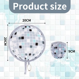 12 pieces disco pattern hand fan, Chinese Japanese style foldable fan, multi-roll round handheld fans, beautiful patterns for wedding party, home decor, personal decoration (12 pieces disco)