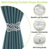 UFURMATE Curtain Tie Backs, 2Pcs Metal Creative Curtain Rope Buckles