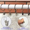 Roellgs 60 PCS Curtain Clip Stainless Steel Shower Curtain Clip