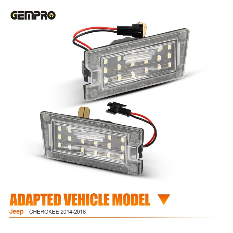 Stock in US Plug-and-Play LED Registration Plate Light for JEEP