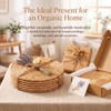 Round Woven Placemats Set of 6, 25 cm Natural Placemat