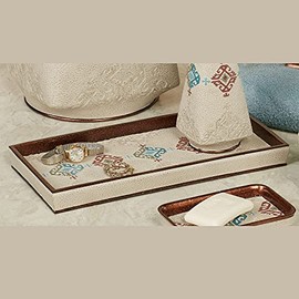 Bandera Collection - Vanity Tray - Multi Warm - Southwestern Style - Decorative Bathroom Accessories - Luxury Accessory for Restroom Vanity Tray