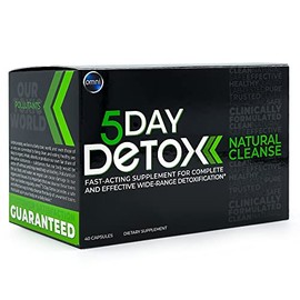 Wellgenix Wellgenix Omni 5 Day Detox Cleanse - Premium Natural Body Detox Supplement, 40 Toxin Removal Capsules, Total Body Purge, Supports Healthy Liver, Kidneys, Urinary Tract, & Digestive System (2 Pack)