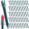 60 PCS 7.5 Inch Christmas Light Stakes Plastic Light Stakes