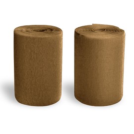Coyote Brown 4 Inch x 3 Yd Hook and Loop Tape Non-Adhesive Nylon Interlocking Fabric Tape Strips Wide Sewing Fasteners Thick Strong Grip Roll for Military Form Bags Clothes Shoes Backpacks DIY Craft