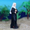 Ipetboom 2pcs Nun Virgin Statue Resin Holy Virgin Catholic Figures