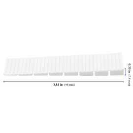 YUENPUN 100 PCS White Plastic Wedges Shims, Furniture Leveling Wedges, 4 Inch Plastic Levelling Blocks, Adjustable Table Composite Shims for Table Feet, Chair Leg, Door, Wardrobes