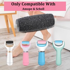 Replacement Rollers 12 Pack Extra Coarse Refills Compatible with Pedi Perfect Pro Emjoi Micro Pedi Refills