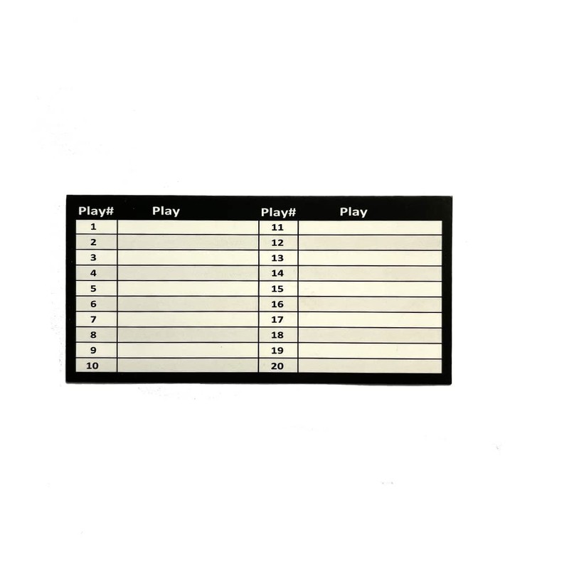 CAREWORX Play Wristband Inserts Play Cards Sheets (Youth Size)