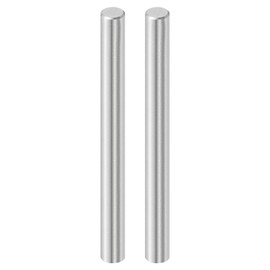 QUARKZMAN 2 Pieces 10mm x 100mm Dowel Pins, 316L Stainless Steel Cylindrical Dowel Pins Shelf Support Pin Rod Fasteners Metal Shelf Pins Silver Tone