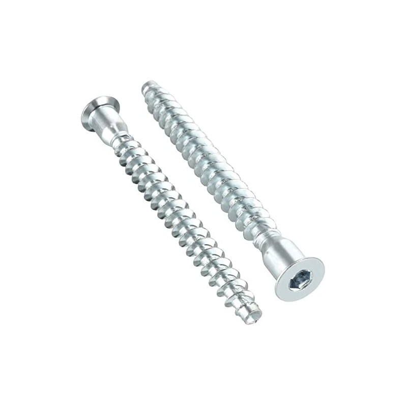 Confirmat Screws (Pack of 50) Hex Socket Steel Allen Flat