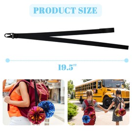 rain bunny 2 Pack Cheer Bow Holder, Pom Holder for Cheerleading Accessories for Cheerleading Pom Poms, Custom Made pom Holder for Teen Girls Sports (No Pom Poms)