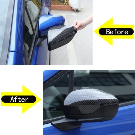 momocar Carbon Fiber ABS Car Side Rearview Mirror Cover Trim For Subaru WRX 2022-2023 US
