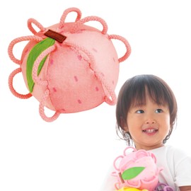 Xahall S11025 Wakka Ball with Bell (6 Months or Up, Momo/Good Toy 2022 Award), Educational Toy, First Toy, Baby, Toy, Present, Gift, Washable, Fabric Ball (Fun to Touch Cloth Ball)