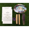 Spiritual Items - Lavender Flower Smudge Stick ~ Abalone Shell