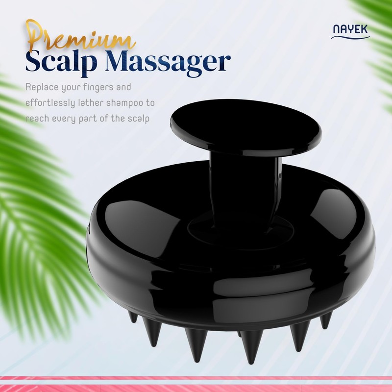 NAYEK Black scalp massage brush scalp massager scalp brush head